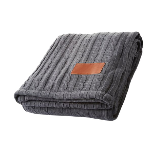 Cable Knit Sherpa Throw Thumbnail