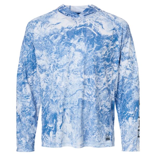 Men's Pursuit Mossy Oak Printed Hooded Long Sleeve T-Shirt Thumbnail