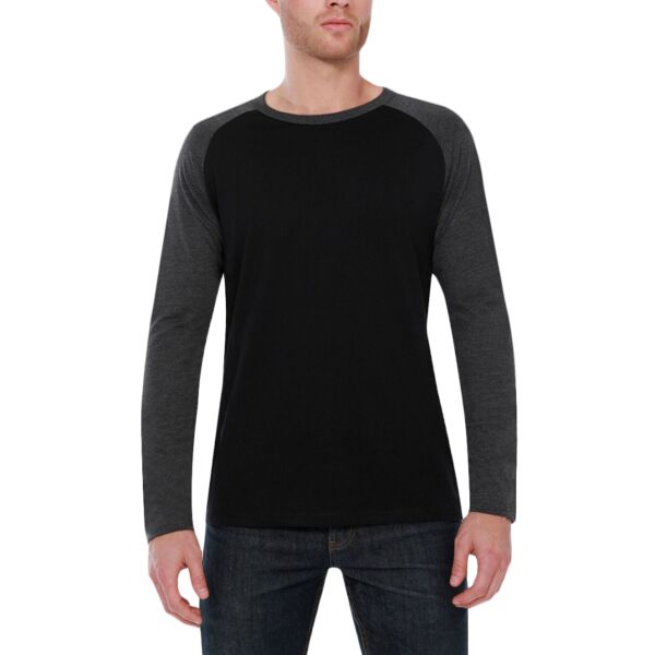 Men's CVC Long-Sleeve Raglan Thumbnail