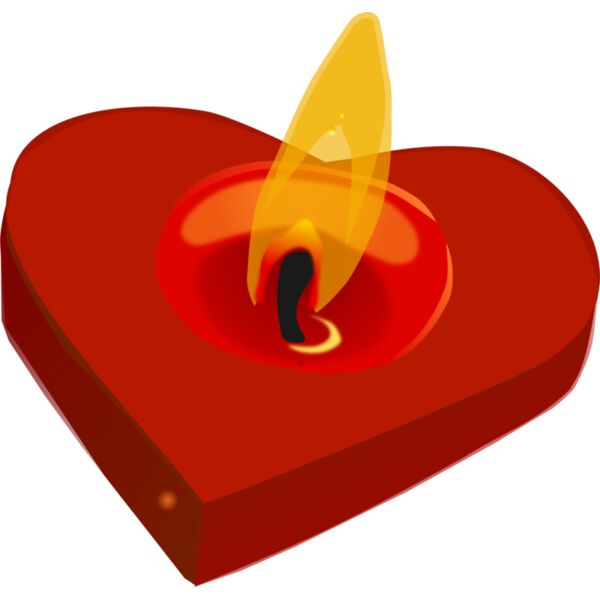 heart candle Thumbnail