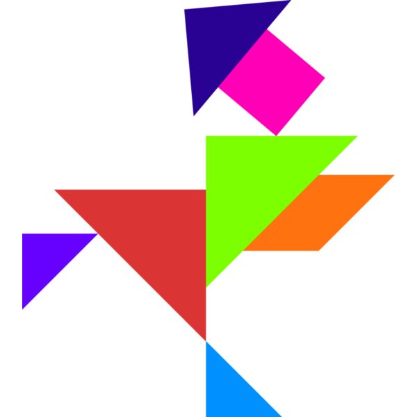 Tangram shape people 17 Thumbnail
