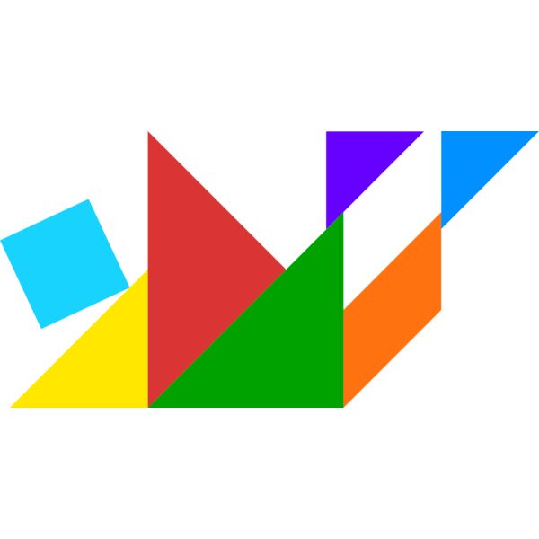 Tangram shape people 15 Thumbnail
