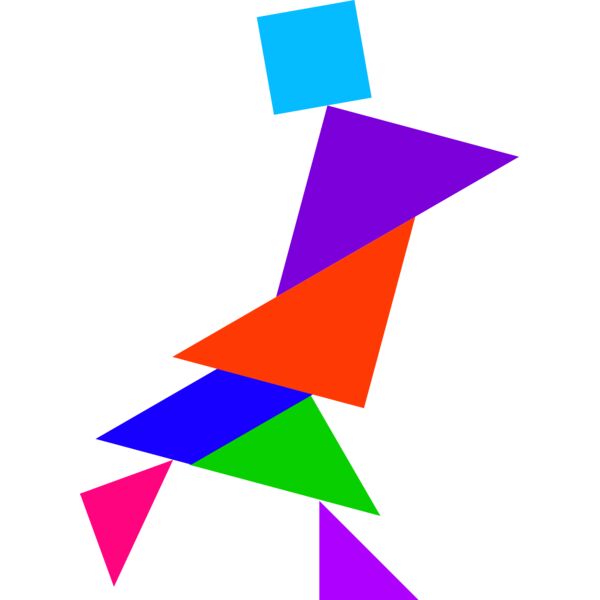 Tangram shape people 25 Thumbnail