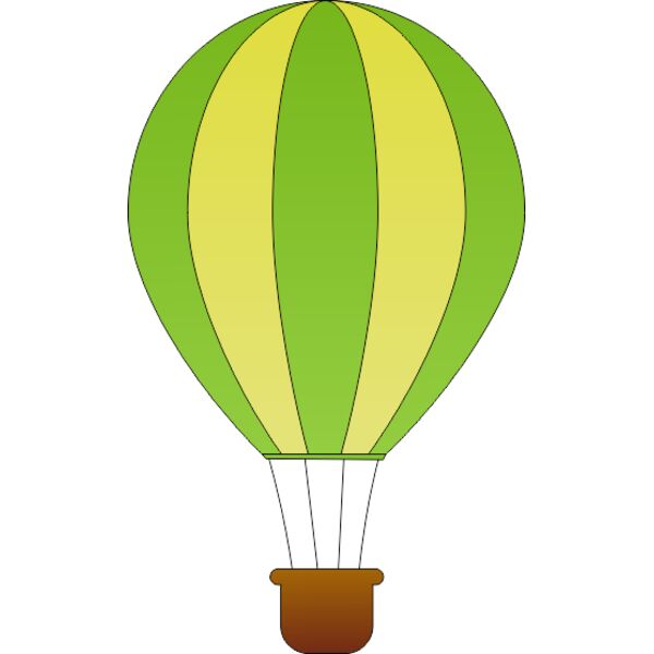 maidis Vertical Striped Hot Air Balloons 1 Thumbnail