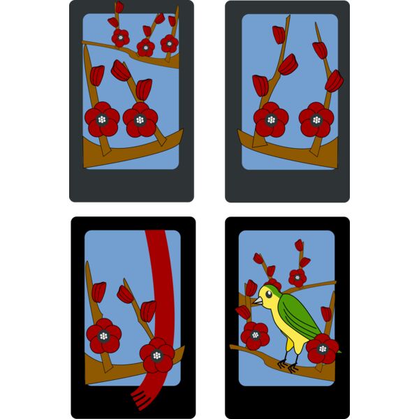 rg1024 Hanafuda Ume  February  Thumbnail