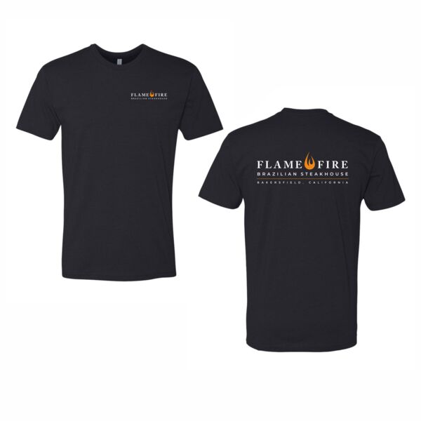 BAKERSFIELD BACK TEE- N6210 NEXT LEVEL POLY/COTTON BLEND T-SHIRT SCREEN PRINTED LEFT CHEST & BACK Thumbnail