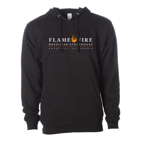 flame and fire_n6210 adult black hoodie_roseville Thumbnail