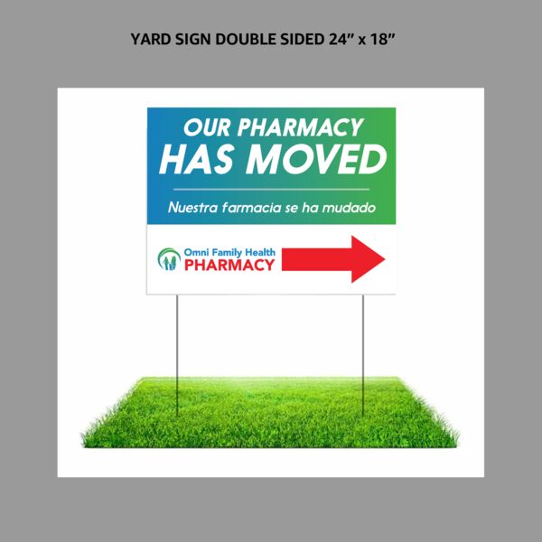 Yard Sign Double Sided 24" x 18" Thumbnail