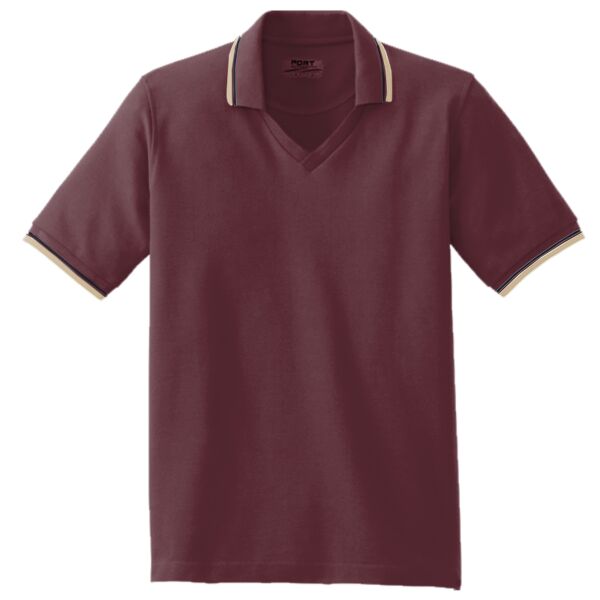 L431 Ladies Cool Mesh™ Polo with Tipping Stripe Trim Thumbnail
