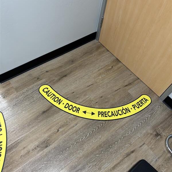 Floor Decal 30" - Caution Door Thumbnail