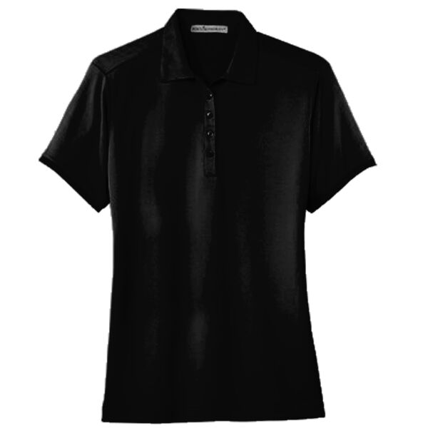 Ladies Poly Bamboo Charcoal Birdseye Jacquard Polo Thumbnail