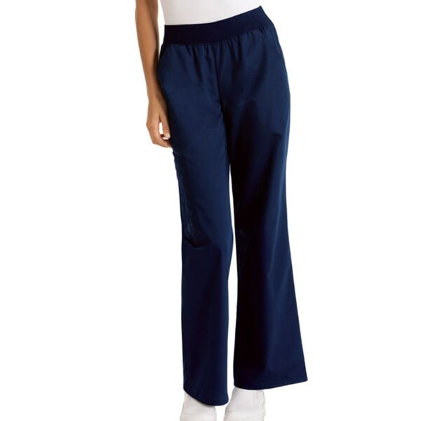 *Women's Cherokee Flexibles Mid-Rise Knit Waist Pant - 4 Pockets Thumbnail