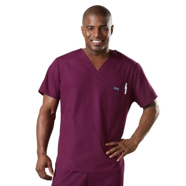 *Men's Cherokee Workwear V-Neck Top - 1 Pocket Thumbnail