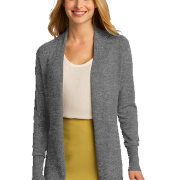 Ladies Open Front Cardigan Sweater Thumbnail