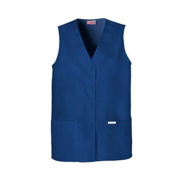 Cherokee Fashion Solids Button Front Vest Women's Thumbnail