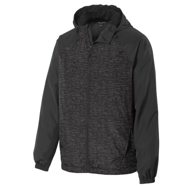 Sport-Tek Raglan Hooded Wind Jacket Thumbnail