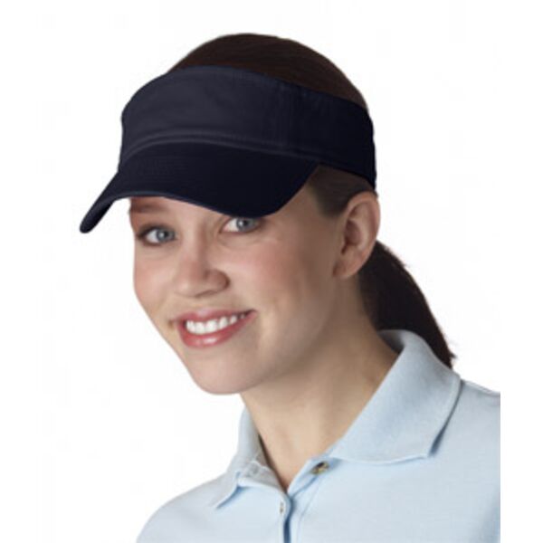 8103 UltraClub® Classic Cut Chino Cotton Twill Visor Thumbnail
