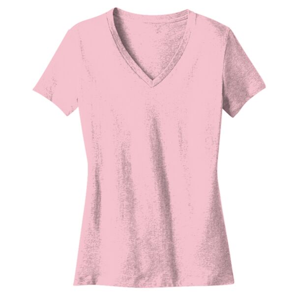 DM1170L Ladies Perfect Weight V Neck Tee Thumbnail