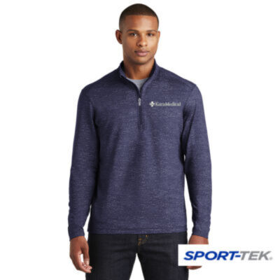 Sport-Wick® Stretch Reflective Heather 1/2 Zip Pullover Thumbnail