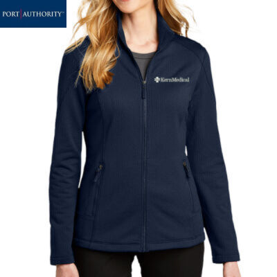Port Authority Ladies Grid Fleece Jacket Thumbnail