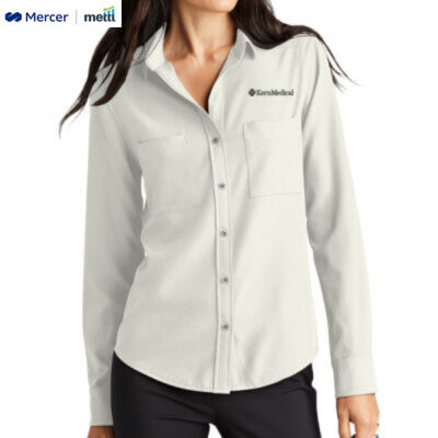 Mercer+Mettle Women's Stretch Crepe Long Sleeve Camp Thumbnail