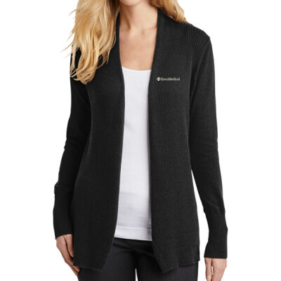 KM - Ladies Open Front Cardigan Sweater Thumbnail
