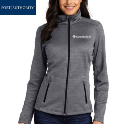 Port Authority Ladies Digi Stripe Fleece Jacket Thumbnail